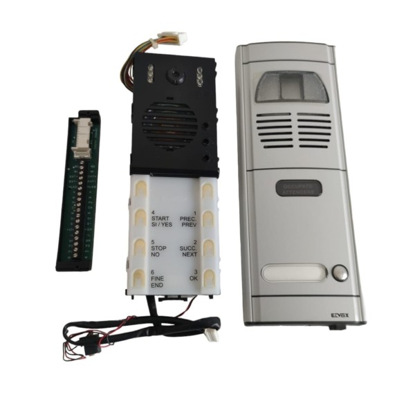 Vimar 89F5/C1 Módulo de panel de audio y vídeo de 2 colores con 1 botón para sistemas de 2 cables